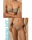 Monte & Lou Monte & Lou Avalon Bandeau & Reversible Tie Side Pant - Seda Monte & Lou Avalon Bandeau & Reversible Tie Side Pant - Seda Splash Swimwear Bikini Set AU10/US6