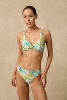 Monte & Lou Monte & Lou Ayla Multi Fit Twist Crop Monte & Lou Ayla Multi Fit Twist Crop Splash Swimwear