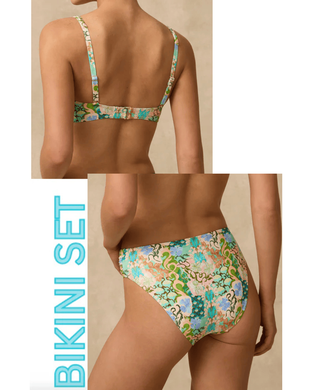 Monte & Lou Monte & Lou Ayla Multi Fit Twist Crop & Mid Rise Ruched Pant Monte & Lou Ayla Multi Fit Twist Crop & Mid Rise Ruched Pant Splash Swimwear Bikini Set AU16/US12