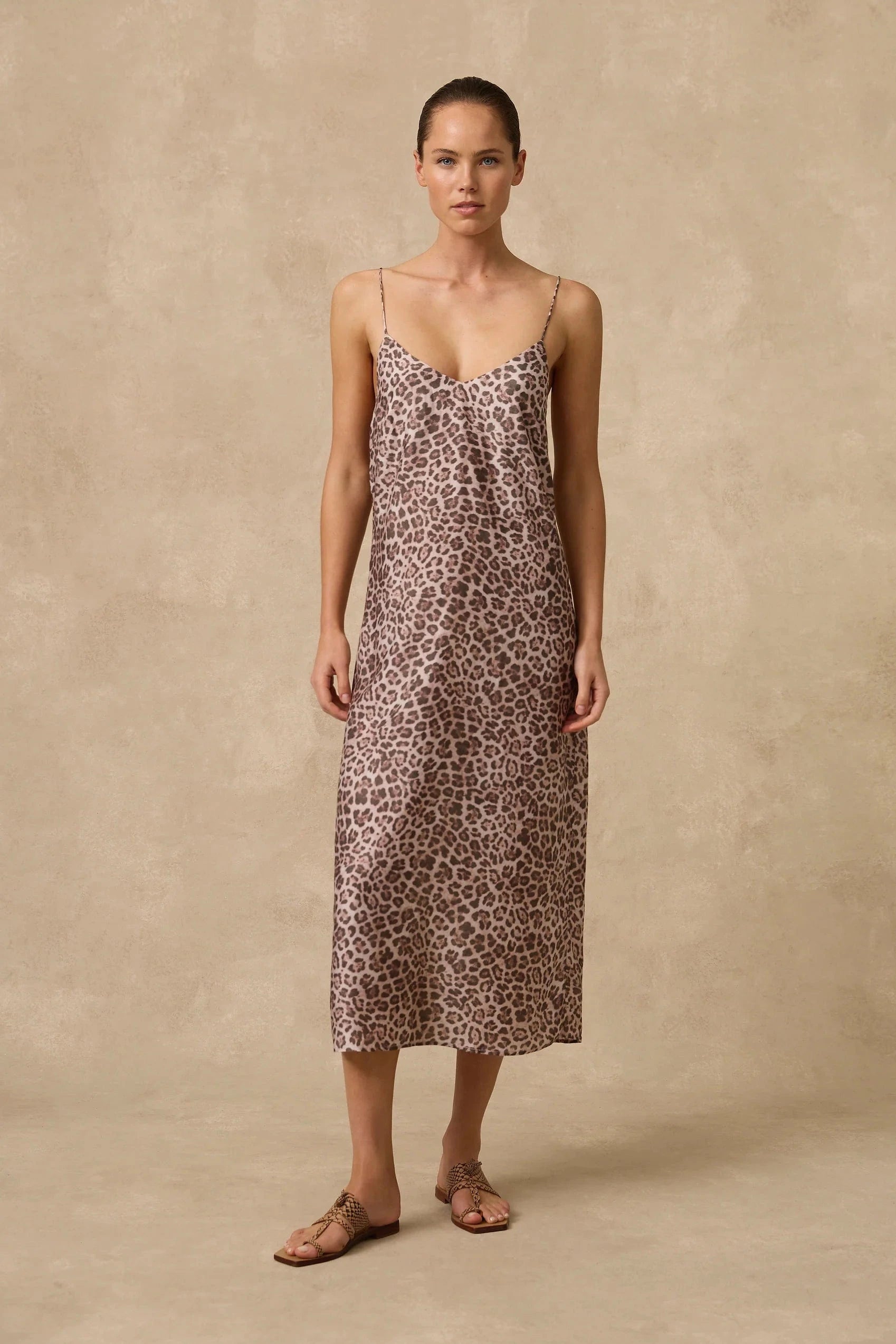 Monte & Lou Monte & Lou Belle Midi Slip Dress Monte & Lou Belle Midi Slip Dress Splash Swimwear