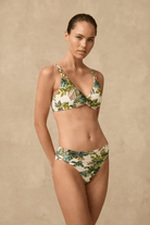 Monte & Lou Monte & Lou Catalin Mid Rise Ruched Pant Monte & Lou Catalin Mid Rise Ruched Pant Splash Swimwear