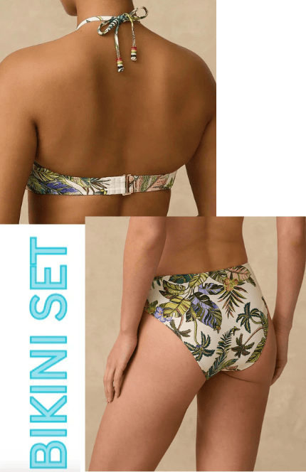 Monte & Lou Monte & Lou Catalina DD/E Bandeau & Mid Rise Pant Bikini Set Monte & Lou Catalina DD/E Bandeau & Mid Rise Pant Bikini Set Splash Swimwear Bikini Set