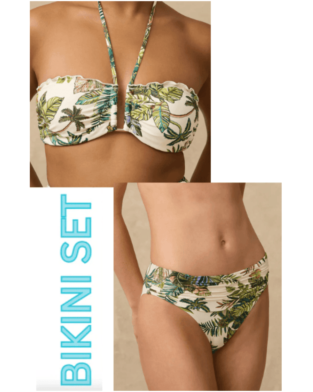 Monte & Lou Monte & Lou Catalina DD/E Bandeau & Mid Rise Pant Bikini Set Monte & Lou Catalina DD/E Bandeau & Mid Rise Pant Bikini Set Splash Swimwear Bikini Set