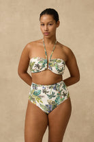 Monte & Lou Monte & Lou Catalina High Waist Belted Retro Pant Monte & Lou Catalina High Waist Belted Retro Pant Splash Swimwear