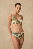 Monte & Lou Monte & Lou Catalina Multi Fit Twist Crop Monte & Lou Catalina Multi Fit Twist Crop Splash Swimwear