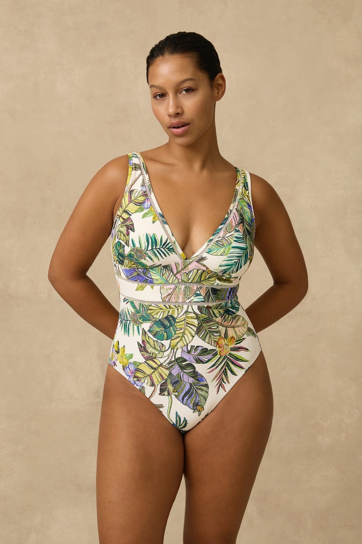 Monte & Lou Monte & Lou Catalina Multi Fit V One Piece Monte & Lou Catalina Multi Fit V One Piece Splash Swimwear