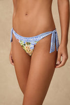 Monte & Lou Monte & Lou Costa Bagged Out Tie Side Pant - Costa Monte & Lou Costa Bagged Out Tie Side Pant - Costa Splash Swimwear Bikini Bottoms