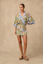 Monte & Lou Monte & Lou Costa Kimono Mini Dress - Costa 5161COS-COS-XS Monte & Lou Costa Kimono Mini Dress - Costa Splash Swimwear Dresses XS 9353802097374