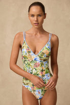 Monte & Lou Monte & Lou Costa Plunge One Piece - Costa Monte & Lou Costa Plunge One Piece - Costa Splash Swimwear One Pieces