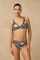 Monte & Lou Monte & Lou Desert Nights Multi Fit Twist Crop Monte & Lou Desert Nights Multi Fit Twist Crop Splash Swimwear Bikini Tops