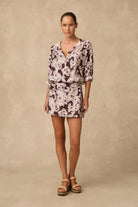 Monte & Lou Monte & Lou Perla 3/4 Sleeve Shirt Dress - Perla Monte & Lou Perla 3/4 Sleeve Shirt Dress - Perla Splash Swimwear Dresses