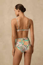 Monte & Lou Monte & Lou Simi High Waist Belted Retro Pant Monte & Lou Simi High Waist Belted Retro Pant Splash Swimwear