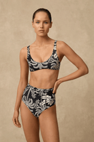 Monte & Lou Monte & Lou Yaz High Waist Belted Retro Pant Monte & Lou Yaz High Waist Belted Retro Pant Splash Swimwear