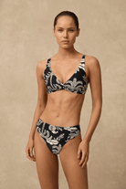 Monte & Lou Monte & Lou Yaz Mid Rise Ruched Pant Monte & Lou Yaz Mid Rise Ruched Pant Splash Swimwear