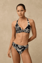 Monte & Lou Monte & Lou Yaz Milti Fit Twist Crop Monte & Lou Yaz Milti Fit Twist Crop Splash Swimwear