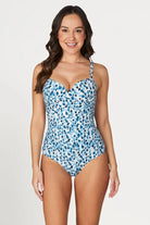 Nip Tuck Swim Blues Petal Plunge Isla One Piece - Blue Nip Tuck Swim Blue Petal Plunge Louise One Piece - Blue Splash Swimwear One Pieces
