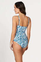 Nip Tuck Swim Blues Petal Plunge Isla One Piece - Blue Nip Tuck Swim Blue Petal Plunge Louise One Piece - Blue Splash Swimwear One Pieces