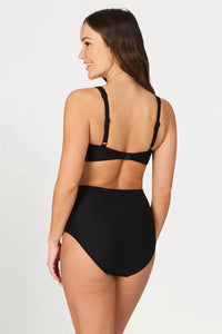 Nip Tuck Swim Gamma Texture Marilyn Bikini Pant - Black Nip Tuck Black Gamma Texture Marilyn Bikini Pant Splash Swimwear