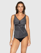 Nip Tuck Swim Nip Tuck Between The Lines Audrey Tankini Top - Black Nip Tuck Kakadu Joanne Tankini Top Splash Swimwear