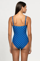 Nip Tuck Swim Nip Tuck Epoch Spot Isla DD/E Underwire Tie Ruched Front One Piece - Blue NT1128EO Nip Tuck Epoch Spot Isla DD/E Underwire Tie Ruched Front One Piece - Blue Splash Swimwear One Piece AU14/US10