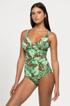 Nip Tuck Swim Nip Tuck Exotic Eden Louise Multifit Ruched Front One Piece - Animal Nip Tuck Exotic Eden Louise Multifit Ruched Front One Piece - Animal Splash Swimwear One Piece