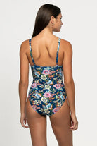 Nip Tuck Swim Nip Tuck Garden Gate Joanne Multifit Ruched Front One Piece - Navy Nip Tuck Garden Gate Joanne Multifit Ruched Front One Piece - Navy Splash Swimwear One Piece