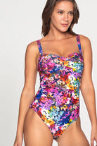 Nip Tuck Swim Nip Tuck Petunias Joanne One Piece - Multi NN2976PUM Nip Tuck Swim Nip Tuck Petunias Joanne One Piece - Multi Splash Swimwear One Piece AU14/US10 9347760690128