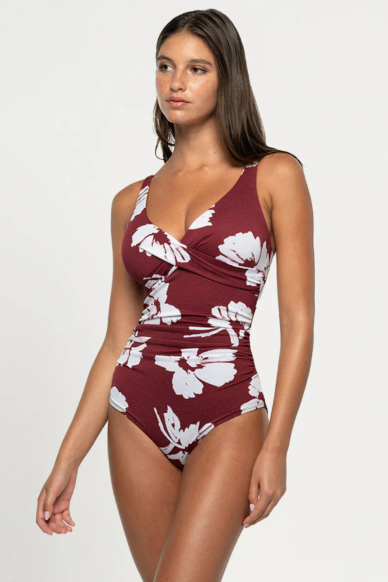 Nip Tuck Swim Nip Tuck Whispering Allure Louise Multifit Ruched Front One Piece - Maroon NT1150WA Nip Tuck Whispering Allure Louise Multifit Ruched Front One Piece - Maroon Splash Swimwear One Piece AU12/US8 9347760736543