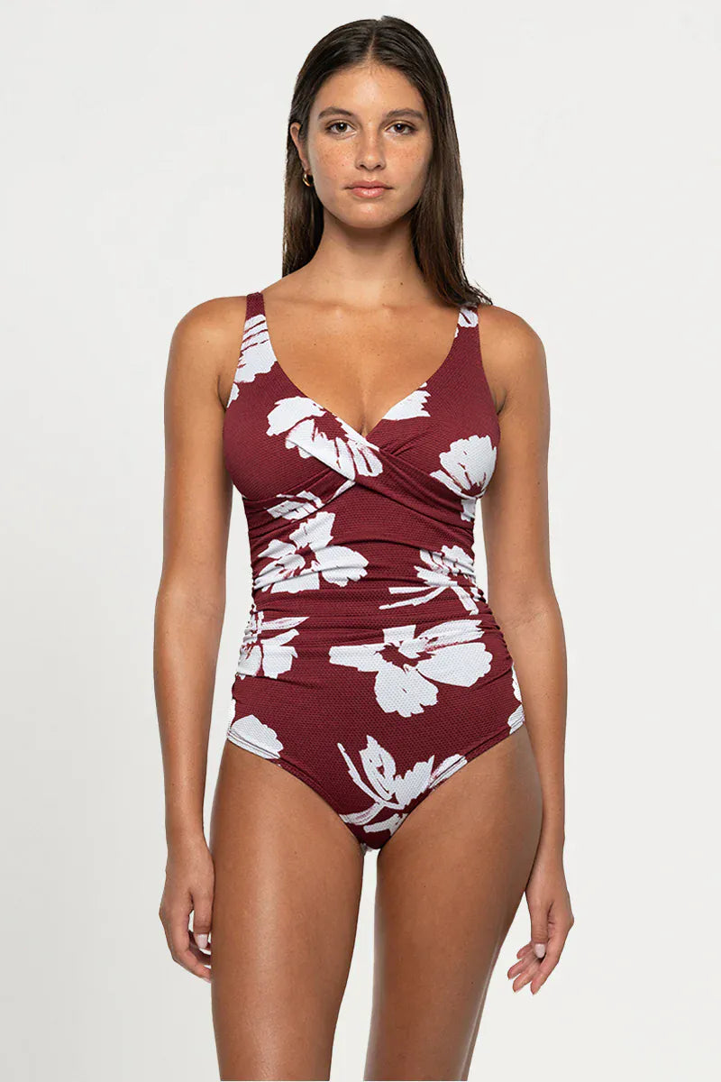 Nip Tuck Swim Nip Tuck Whispering Allure Louise Multifit Ruched Front One Piece - Maroon NT1150WA Nip Tuck Whispering Allure Louise Multifit Ruched Front One Piece - Maroon Splash Swimwear One Piece AU12/US8 9347760736543