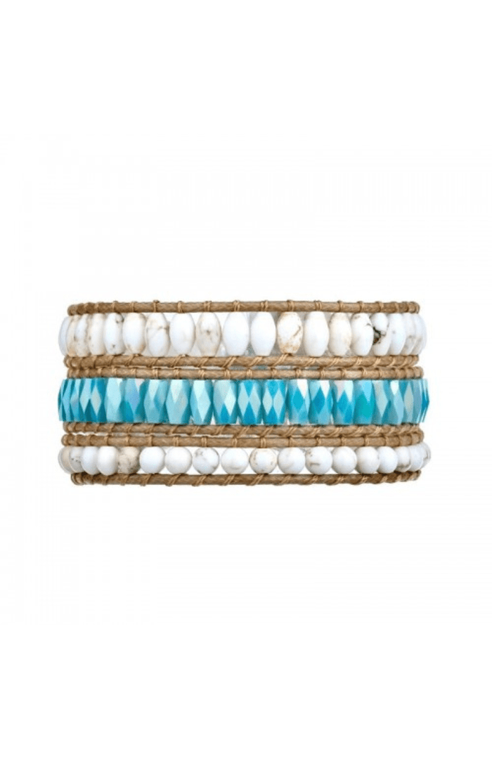 Noosa Living Turquoise Touch 3 wrap Bracelet NA247 Splash Swimwear Accessories 1000014381