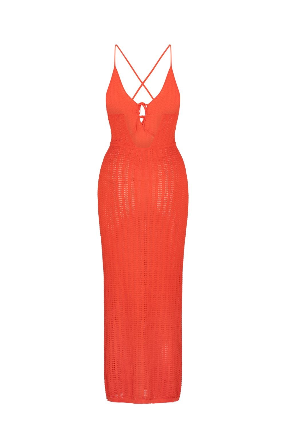Leilani Demi Midi Dress - Hot Coral - Tigerlily - Splash Swimwear  - dress, dresses, Sept23, Tigerlily - Splash Swimwear 