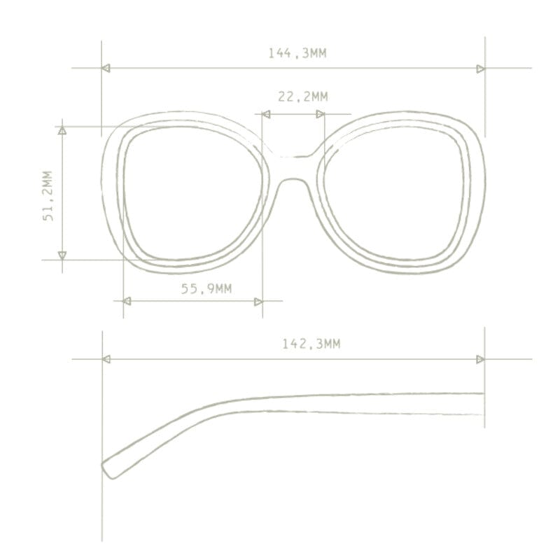 Okkia Eyewear Okkia Anna Sunnies Okkia Anna Sunnies Splash Swimwear Sunnies