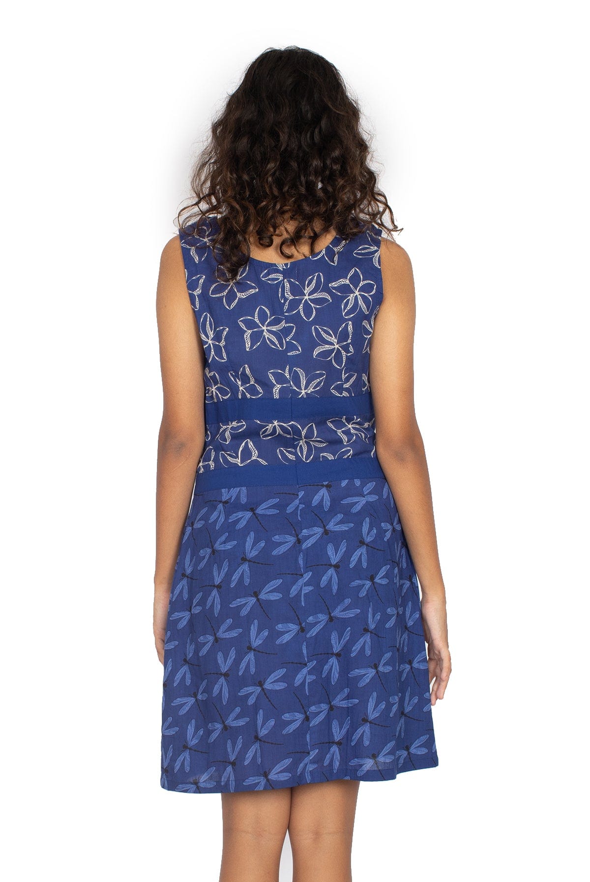 OM Designs Dresses Barbie Dress - Frangipani Blue / Midnight Dragonfly* OM Designs Amore Dress - Bali Purple