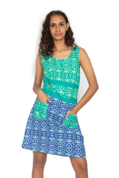 OM Designs Dresses Barbie Dress - Tribal Blue / Tribal Green OM Designs Amore Dress - Bali Purple