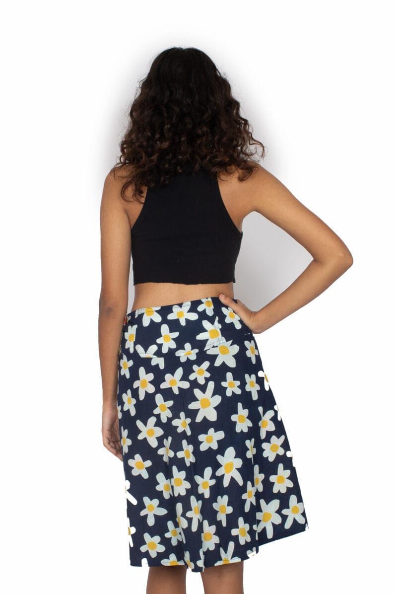 OM Designs Skirts O/S Chameleon Skirt - Tropical Jungle / Daisy Patch