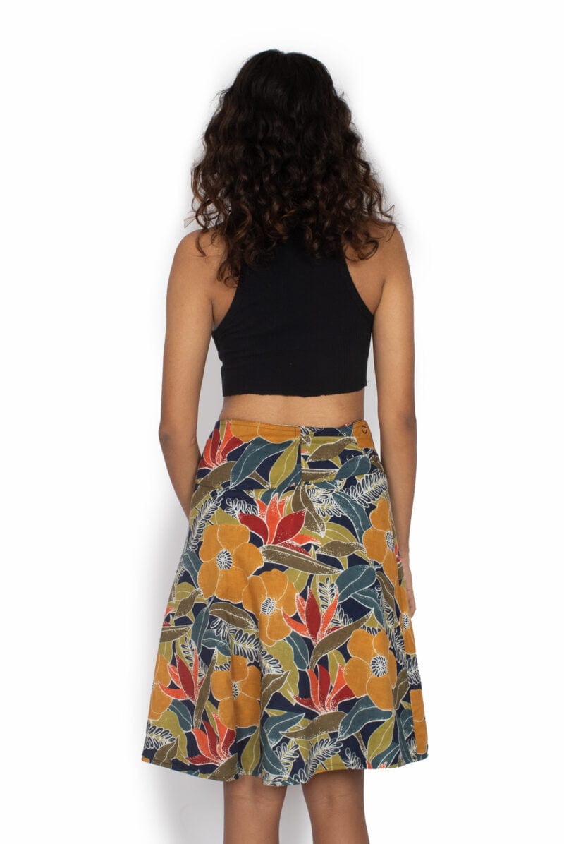 OM Designs Skirts O/S Chameleon Skirt - Tropical Jungle / Daisy Patch