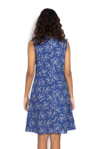 OM Designs Dresses Charly Dress - Frangipani Blue*