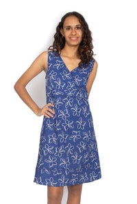 OM Designs Dresses Charly Dress - Frangipani Blue*