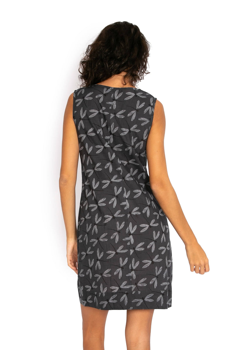 OM Designs Hai Dress - Dragonfly Grey* Splash Swimwear Dresses