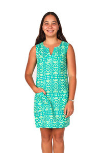 OM Designs Dresses Hai Dress - Tribal Green