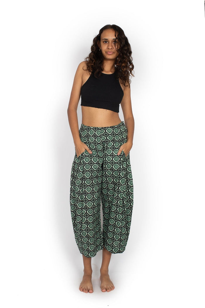 OM Designs Pants Hendrix Pants - Kiwi Flower