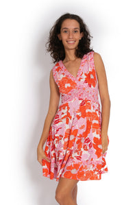 OM Designs Lil Dress Short - Hawaiian Dreams* OM Designs Amore Dress - Bali Purple Splash Swimwear Clothing