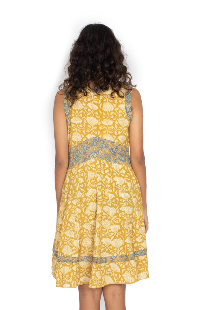 OM Designs Clothing Lil Dress Short - Mustard Flowers OM Designs Amore Dress - Bali Purple