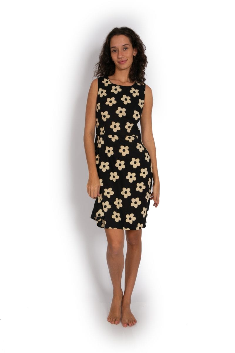 OM Designs Lisa Dress - Floral Black* Splash Swimwear Dresses