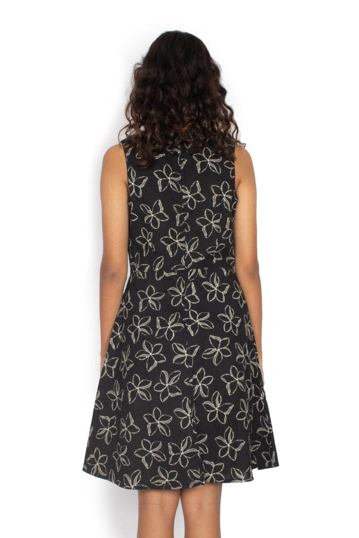 OM Designs Dresses Lisa Dress - Frangipani Black