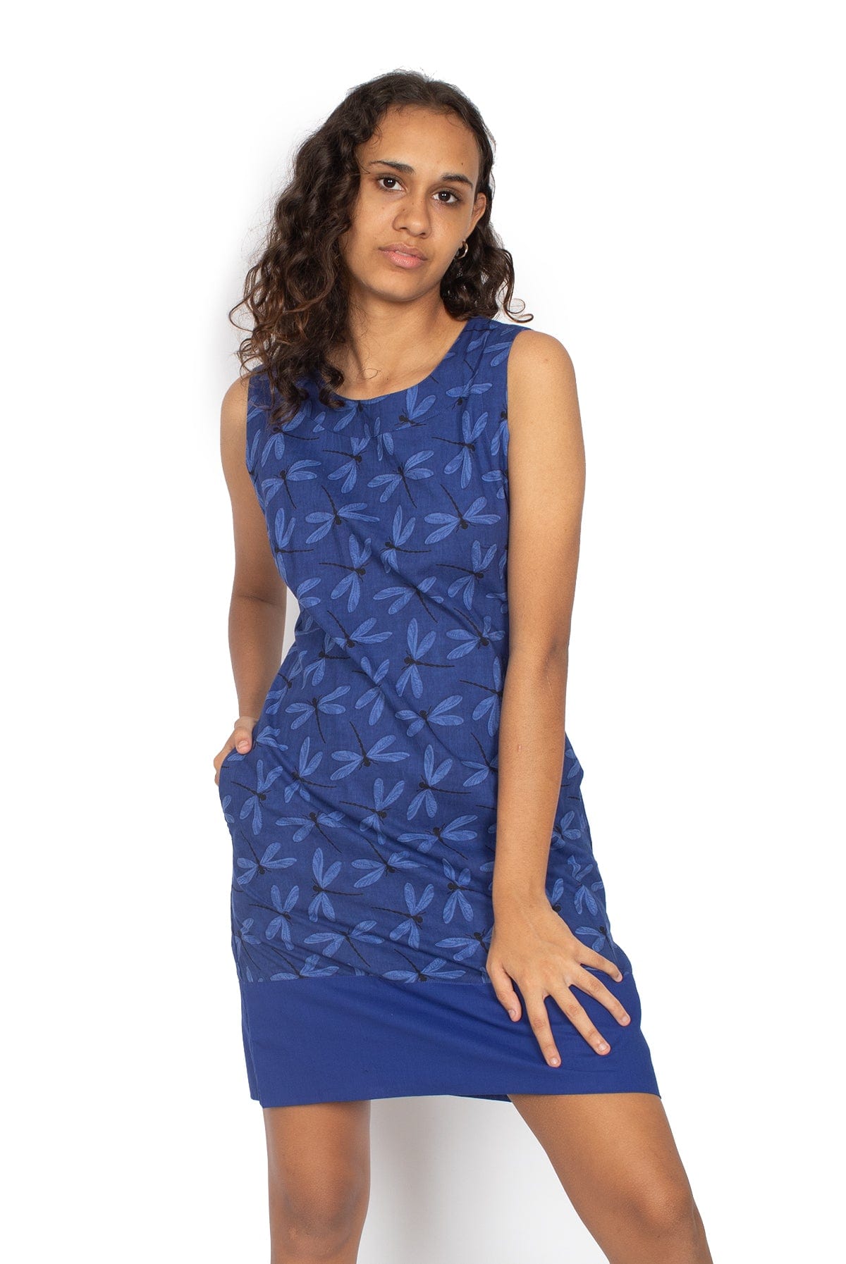 OM Designs Dresses Millie Dress - Midnight Dragonfly