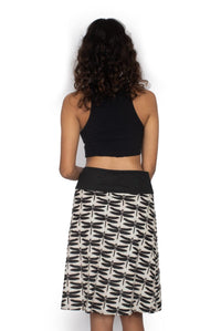 OM Designs Skirts New Energy Reversible Skirt  - Rainbow Blue / Dragonfly Black