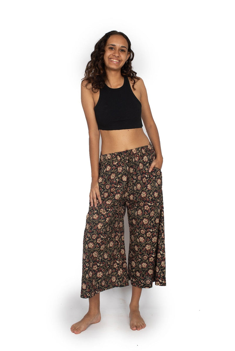 OM Designs Pants Nikki Pants - Black Vines