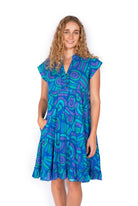 OM Designs Om Design Amore Dress - Abstract Blue Om Design Amore Dress - Abstract Blue Splash Swimwear Womens Clothing