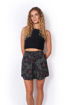 OM Designs OM Design Betty Shorts - Bali Raya Paraso OM Design Betty Shorts - Flax Splash Swimwear Womens Clothing